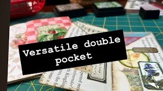 DOUBLE FLIP-OUT POCKET that&rsquo;s both cute and easy ~ #junkjournalideas