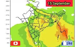 15 days rainfall forecast of all India.