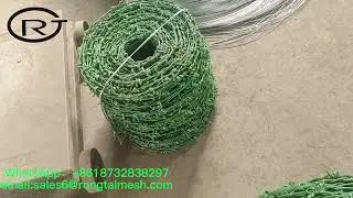 galvanized and pvc coated barbed wire protection wire