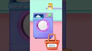 washing clothes👕غسيل الملابس #العاب_اطفال #games #kidsvideo #بنات #laundry#colors #clothes #ملابس_