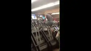 Running Stairs on Stair Climber (High Intensity Interval Training)