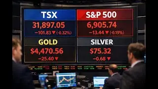 Latest Stock Update and Discussion S&P 500, Gold, Silver, Canadian Financial Stocks (Portrait)