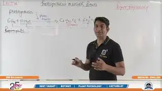 RESPIRATION IN HIGHER PLANTS 6 | NEET COACHING | MM BALDODIA SIR | Class 11 Biology Classes