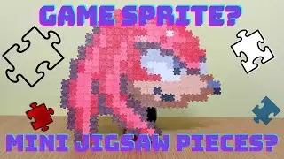 Sonic the Hedgehog Jixel Knuckles Sprite unbag and build