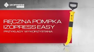 Pompka ręczna Izopress Easy do zalewania, przedmuchiwania i płukania otwor&oacute;w IZOSERVICE