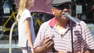 Honeyboy Des - Blues Harmonica - Sydney Rd street party 2017