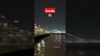 USA - Canada border 🇺🇸🇨🇦 #usa #canada #border #detroit #windsor #river