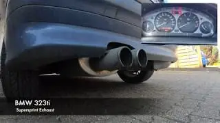 BMW E36 323ti 323 ti 2.5 M52 Supersprint Exhaust Sound Endschalldämpfer Auspuff