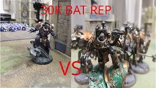 Повелители ночи против железных воинов, боевой отчет Warhammer Horus Heresy