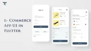 E- Commerce App UI - Speed Code - FLUTTER | Simple | Clean | UI