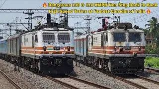 17 in 1 🔥 ABB WAP5 SEALDAH DURONTO + KURLA + ANANYA EXPRESS Dangerous 130 & 110 KMPH Non Stop Trains
