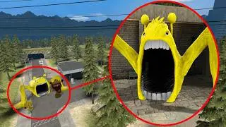UN DRON capta a SIMON SPRUNKI TAPES EATER en LA CIUDAD - Garry's Mod Sandbox
