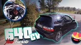 +600HP No renovado Honda Civic AL TURBO !!! Final de video EPICO !!!