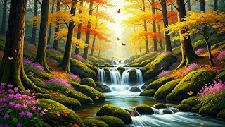🍂 Golden Forest Serenity  Calm Autumn Water Sounds for Meditation & Healing