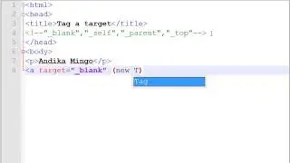HTML Tag a target  parent