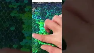 Sequin Magic: Iridescent Reversible Fabrics in Green, Purple, Black, Pink, and White!  #sequins