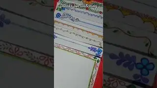project border design 😍🤩#frontpage #boarderdesign #ytshorts #shortsfeed #art #design
