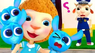 Funny Little Rabbits Adventures | Police Officer - Baby's Helper Story | Cartoon for Kids