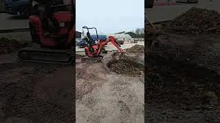 Digging for a water feature#shorts#landscaping#construction #excavator