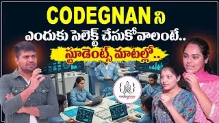 Codegnan:Student's Feedback About Job Placements &Institute |Best Coding Institute |SumanTV Nagaraju