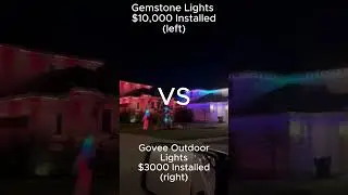 Gemstone Lights Vs Govee Outdoor Lights. #govee #goveelights #gemstonelights