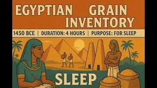Sleep to Ancient Egypt | 4 Hour Grain Inventory Records (1450 BCE) | Deep Sleep