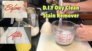 How to remove stains from whites-Homemade Oxy Clean Spray-D.I.Y Stain Remover
