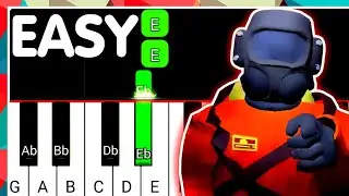Lethal Company Boombox Song 5 EASY Piano Tutorial