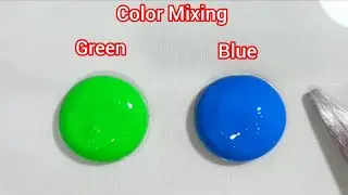 Guess the final color 🎨 | Green color 💚 | Art video | Color mixing video | Paint mixing video 