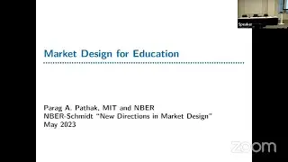2023, New Directions in Market Design, Parag Pathak, 
