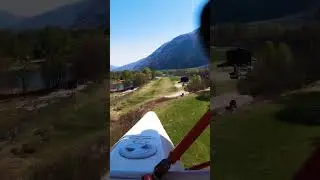 Gusty landing on short grass strip with my amphibious seaplane #seaplane #adventure #nature