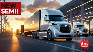 Tesla Semi Refresh SHOCKS Industry! New Giga Factory Deliveries Every 5 Minutes