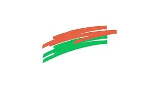 Creative Tricolor Brush Stroke Graphic Using Saffron White and Green Animation | White Screen