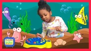Kyraboo Plays Let&rsquo;s Go Fishin&rsquo; Game  | Learning Your Colors and How to Count