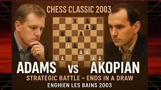 Michael Adams vs Vladimir Akopian | Enghien les Bains 2003 | Strategic Masterclass Ends in a Draw