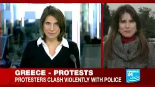 Athens protests: deadly bank fire amidst violent clashes
