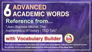 6 Advanced Academic Words Ref from 
