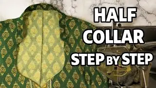Perfect Half Collar (Benn) Banana Sikhe | Easy Cutting Stitching Tutorial | Step by Step