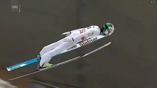 Anze Lanisek TROUBLE in air Planica 2025