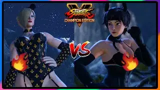 SFV PC Mods | Falke burlesque VS Sakura fatish outfit Mod😍