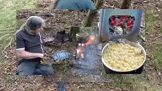 #fire , #cooking , simple , #noodles,  #2025 , @ashoffgrid , #woods , #hammock , #hike ,