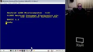Amstrad CPC (WinAPE) Emulator Test using XSplit (YouTube and Facebook)