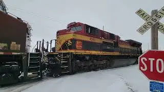 Train 576 Pulling 171 Cars Departed South Haven, MN