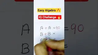 IQ Challenge 🔥🧠 IQ Challenge | Can You Crack This Maths Puzzle? 🔢