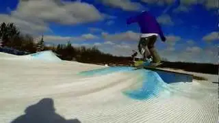 Angela Babin Pine Knob 2/17 snowboarding