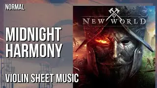 Violin Sheet Music: How to play Midnight Harmony (New World) by John Oeth