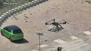 【PhiCleaner Robot and Drone Integration: Embracing Technological Revolution 】#solarcleanrobot #PV