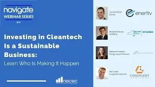 Navigate Webinar Series: Investing in Cleantech Is a Sustainable Business