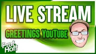 LIVE WITH PROF HOFF!! LETS HANG OUT