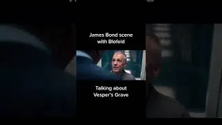 Blofeld telling James about Vesper's grave. Great scene #jamesbond #blofeld #vesper #shorts